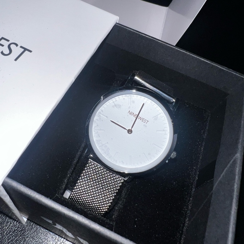 Minimalist Silver Watch by Nine West